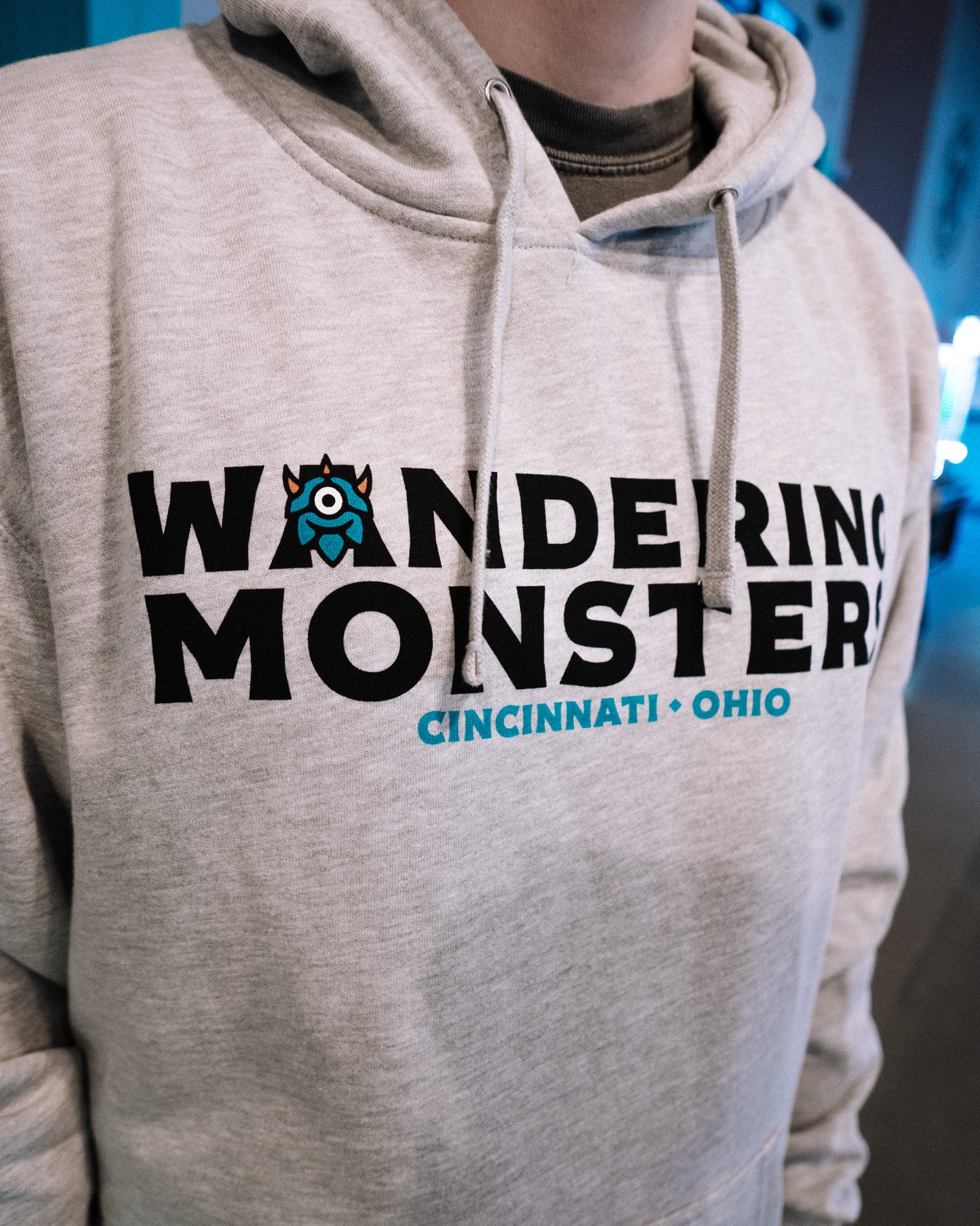 Gray Monster Hoodie